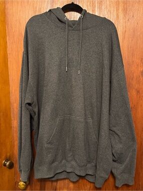 Starting Point Men’s Big and Tall Gray Fleece Pullover Hoodie Size 3X